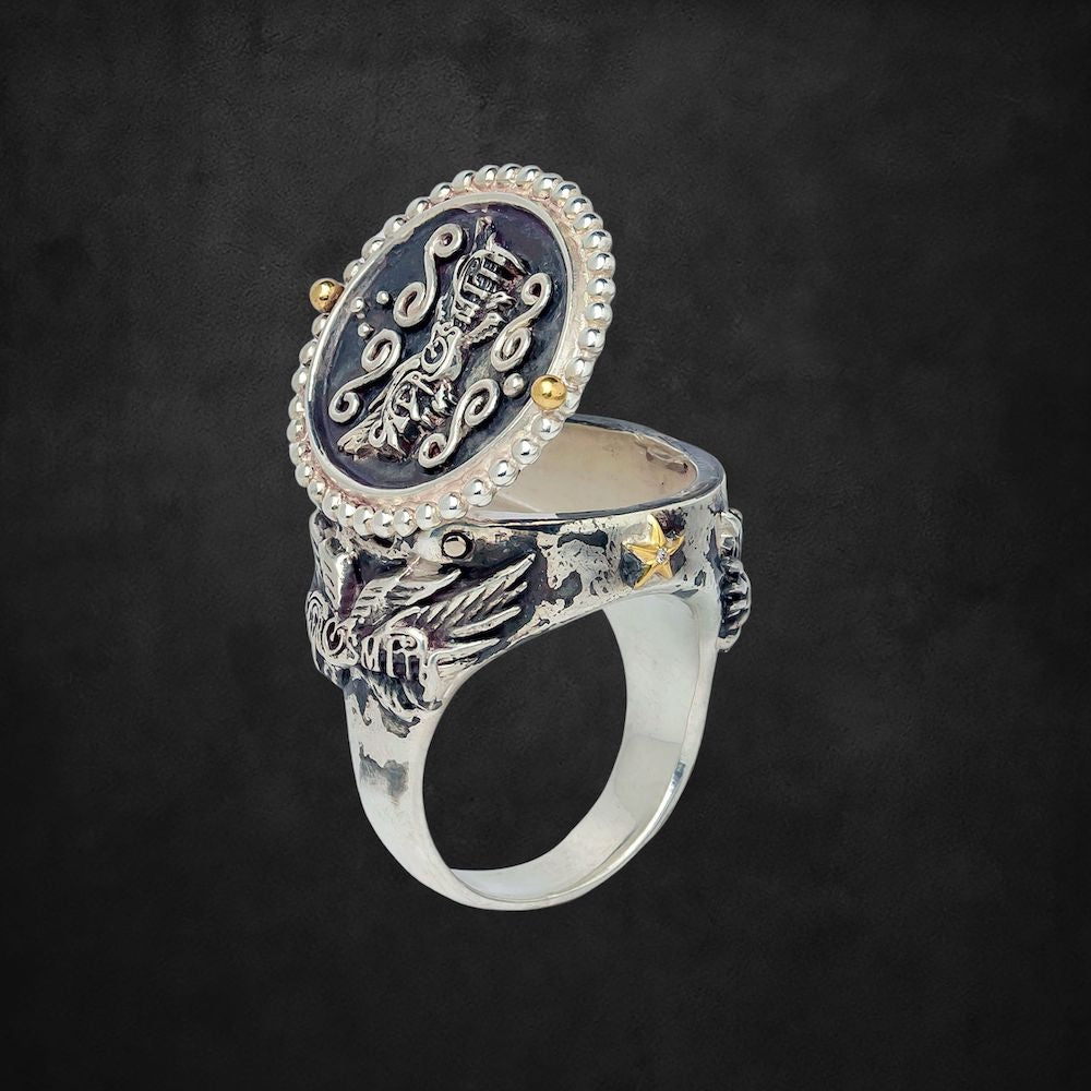 aerosmith-x-distefano-get-your-wings-ring-silberring image 5