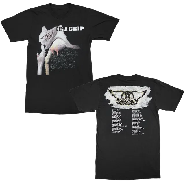 aerosmith-get-a-grip-tour-t-shirt-schwarz-unisex-l image 1