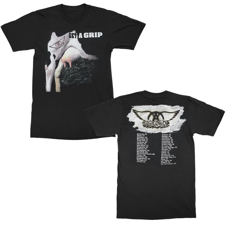 aerosmith-get-a-grip-tour-t-shirt-schwarz-unisex-l image 1