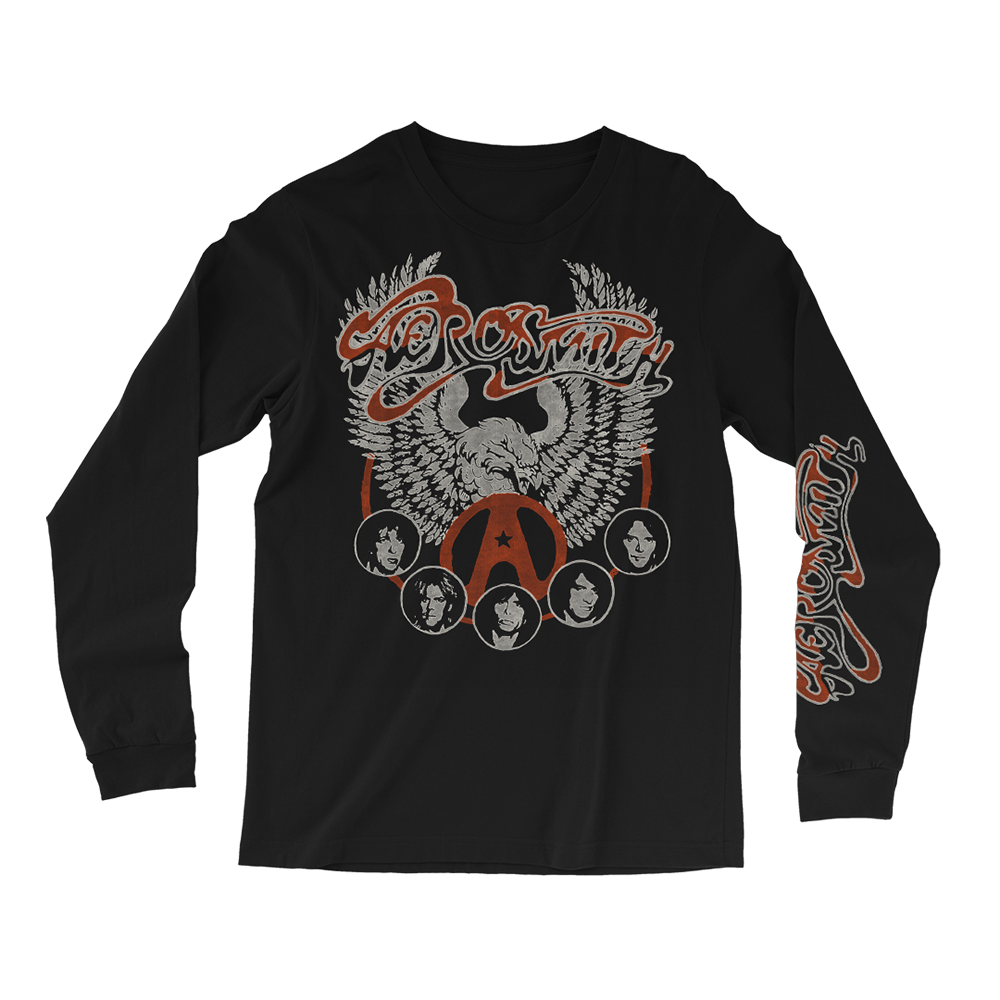 aerosmith-wings-longsleeve-schwarz-unisex image 1
