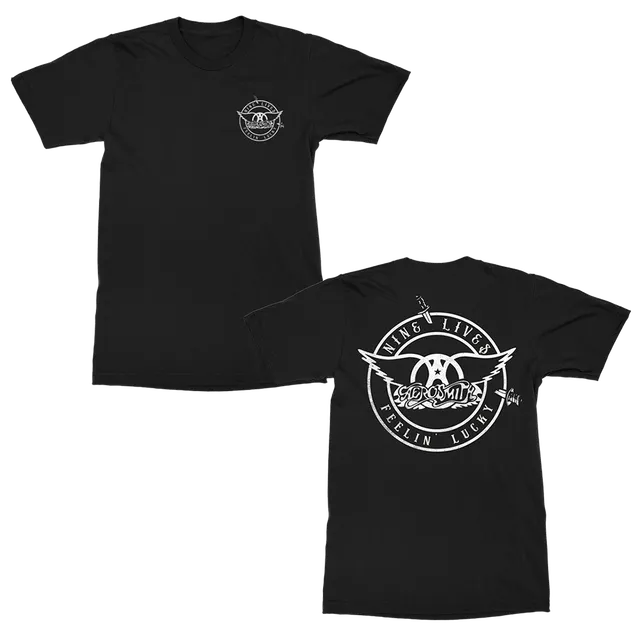 aerosmith-feelin-lucky-t-shirt-schwarz-nine-lives image 1