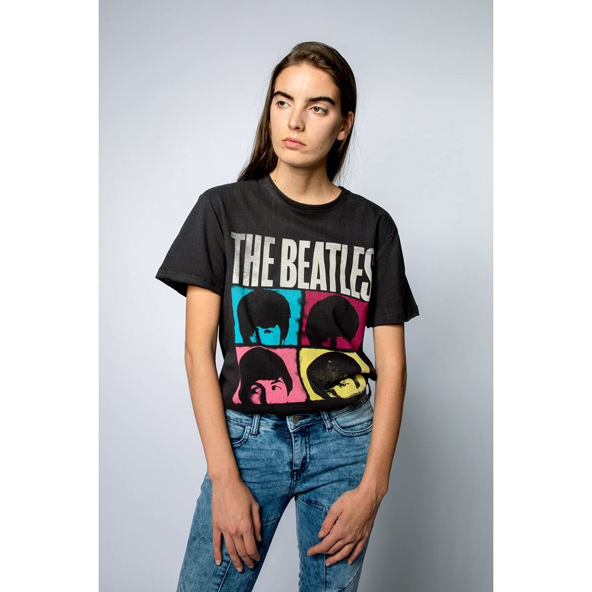 amplified-beatles-hard-days-night-t-shirt-grau image 2