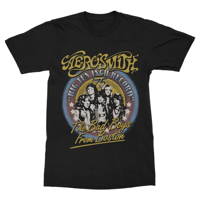 aerosmith-bad-boys-from-boston-t-shirt-schwarz-unisex image 1