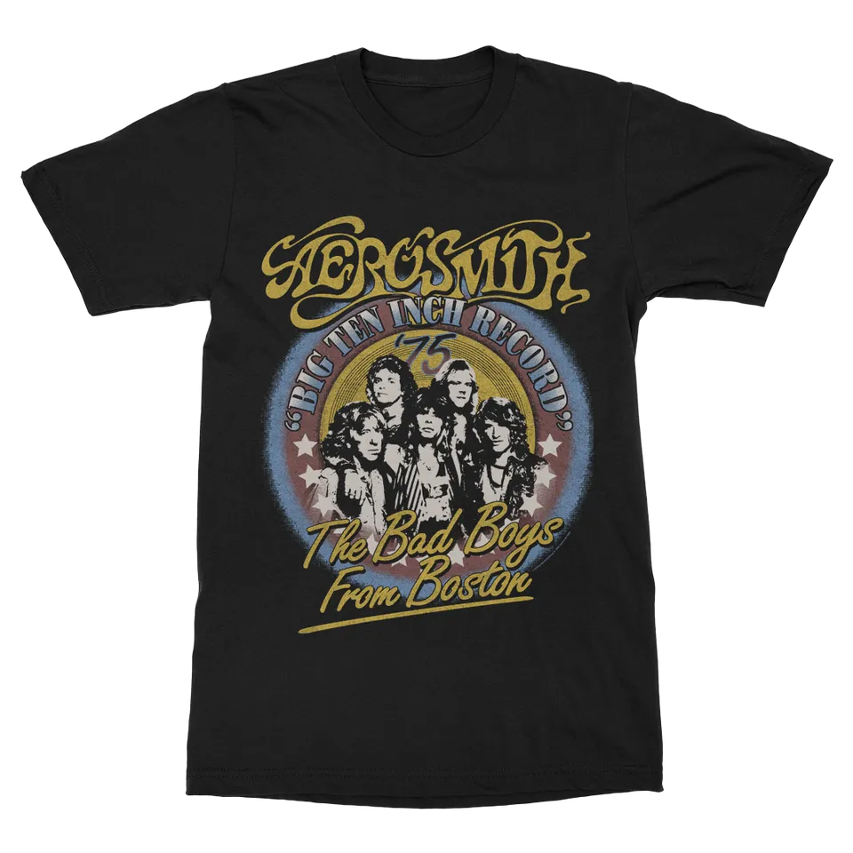 aerosmith-bad-boys-from-boston-t-shirt-schwarz-unisex image 1