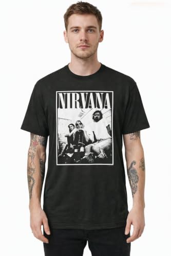 amplified-nirvana-group-shot-t-shirt-dunkelgrau-l-retro image 6