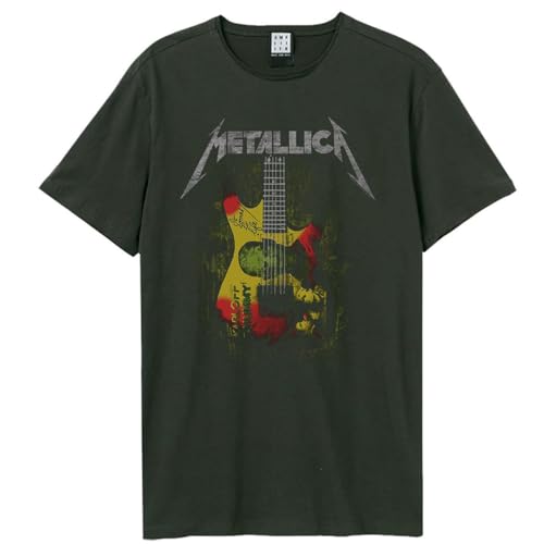 amplified-metallica-frankenstein-guitar-t-shirt-l-grau image 2