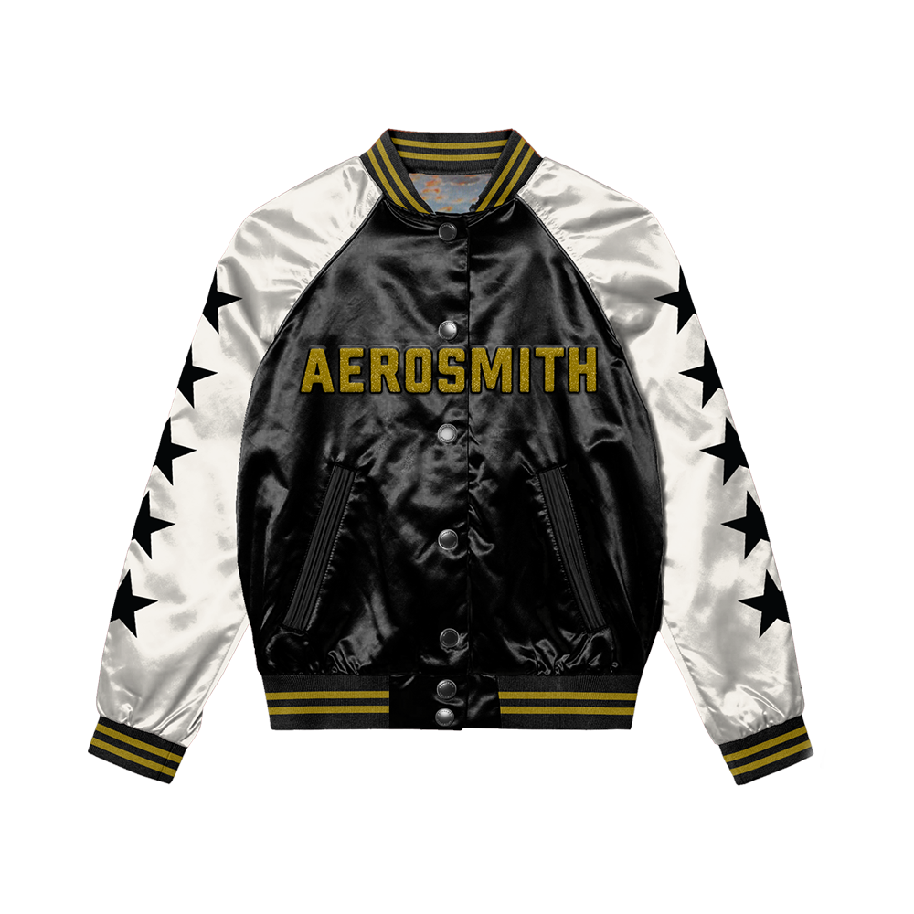 aerosmith-legendary-debut-satin-bomberjacke-schwarz image 5