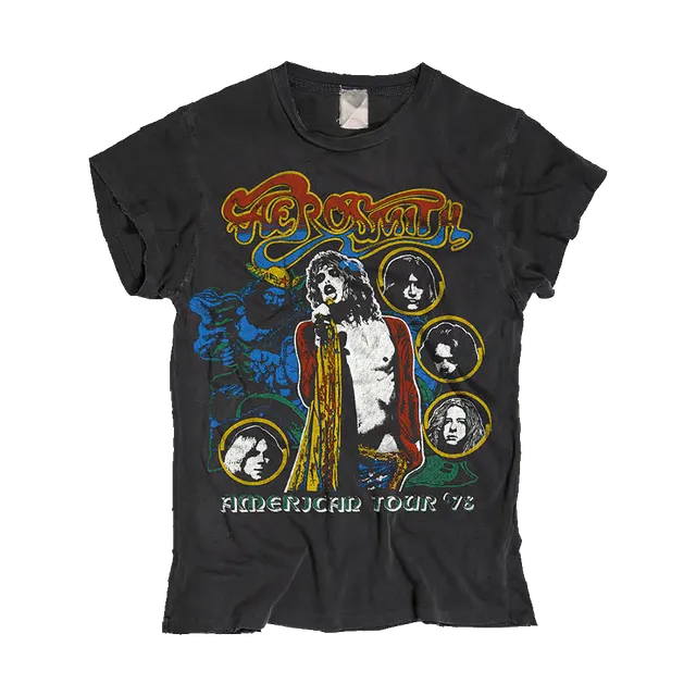 aerosmith-madeworn-american-tour-78-t-shirt-vintage-baumwolle image 1