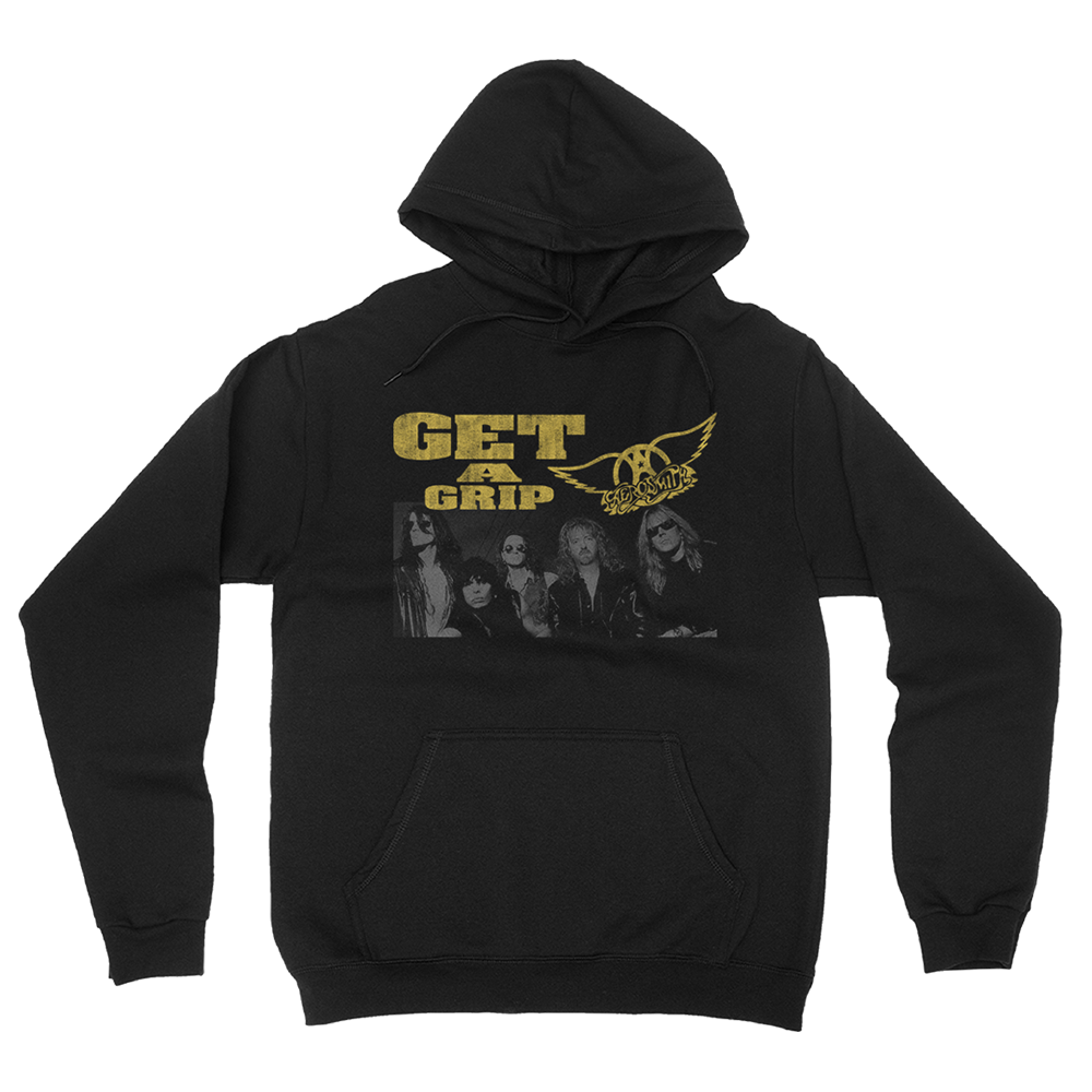 aerosmith-get-a-grip-hoodie-kapuzenpullover-schwarz image 1