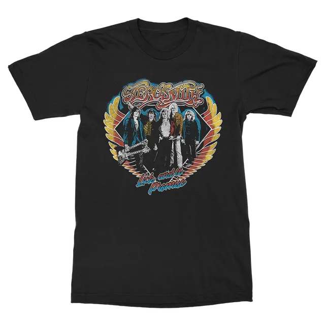 aerosmith-lick-and-a-promise-t-shirt-schwarz-baumwolle image 1