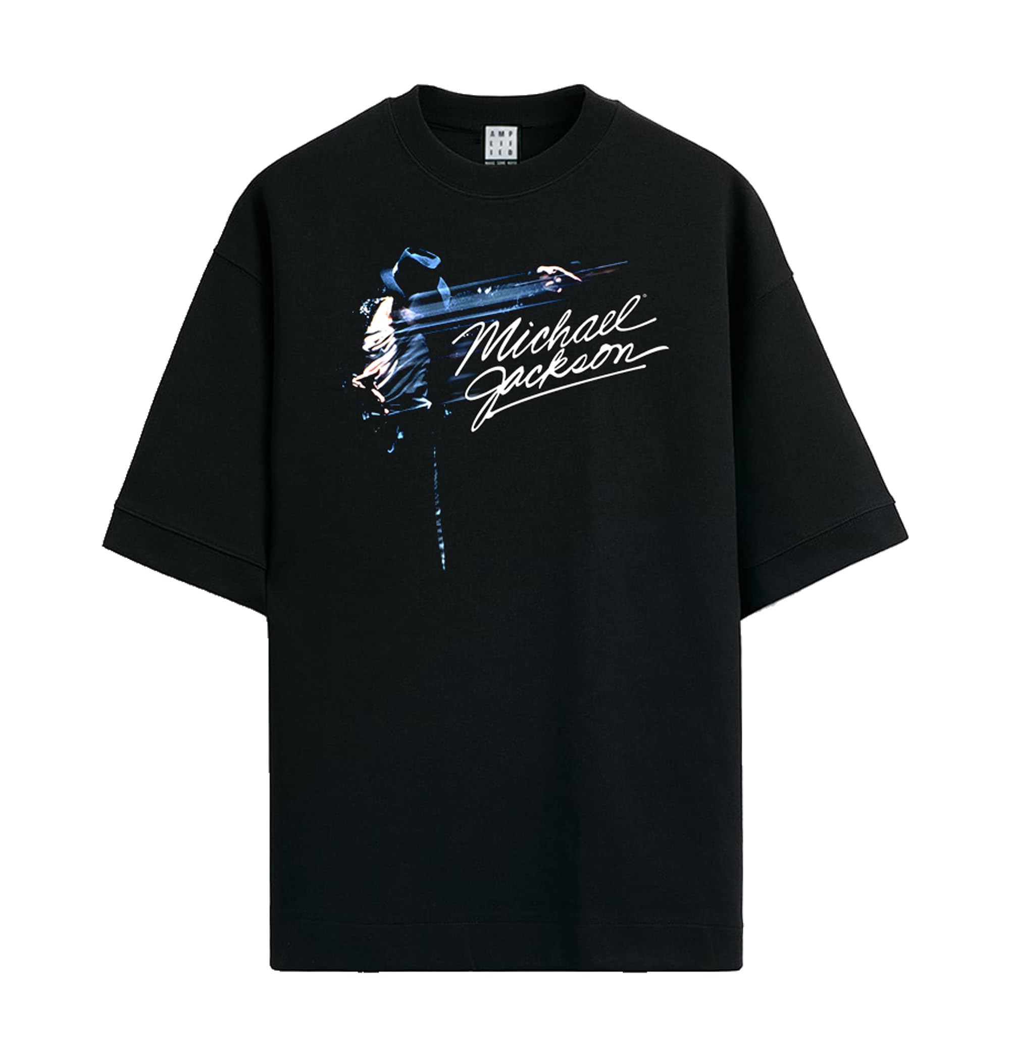 amplified-michael-jackson-oversized-t-shirt-240g-schwarz image 1
