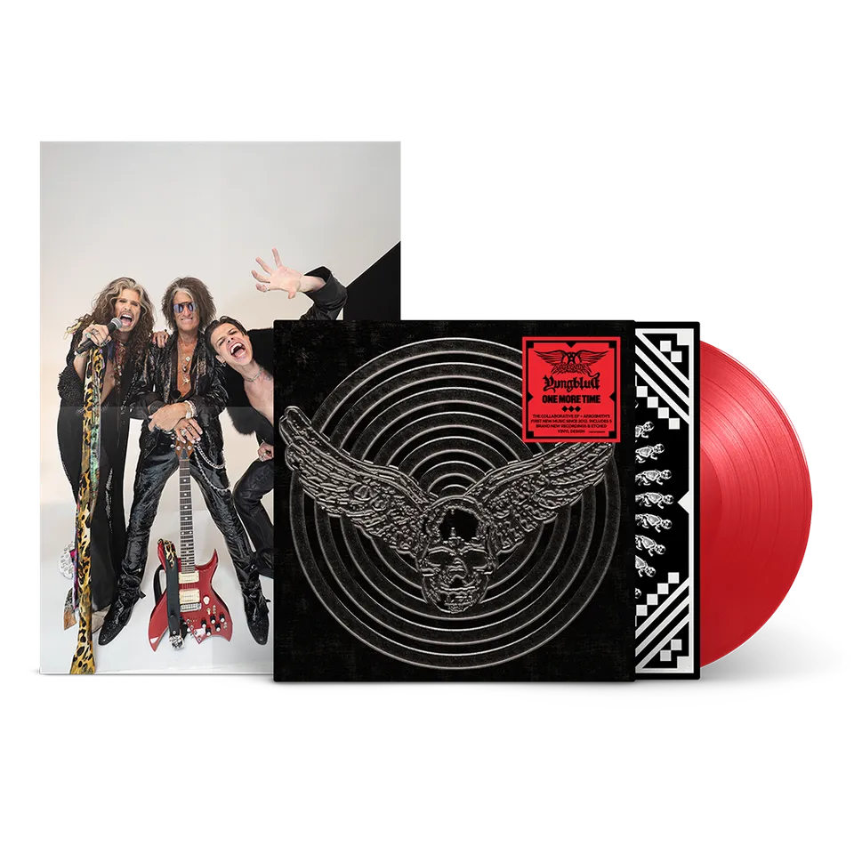 aerosmith-yungblud-one-more-time-vinyl-rot-ep-poster image 1