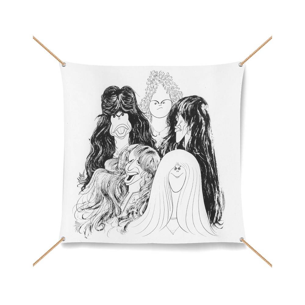 aerosmith-draw-the-line-wandflagge-61x61-cm-polyester image 1