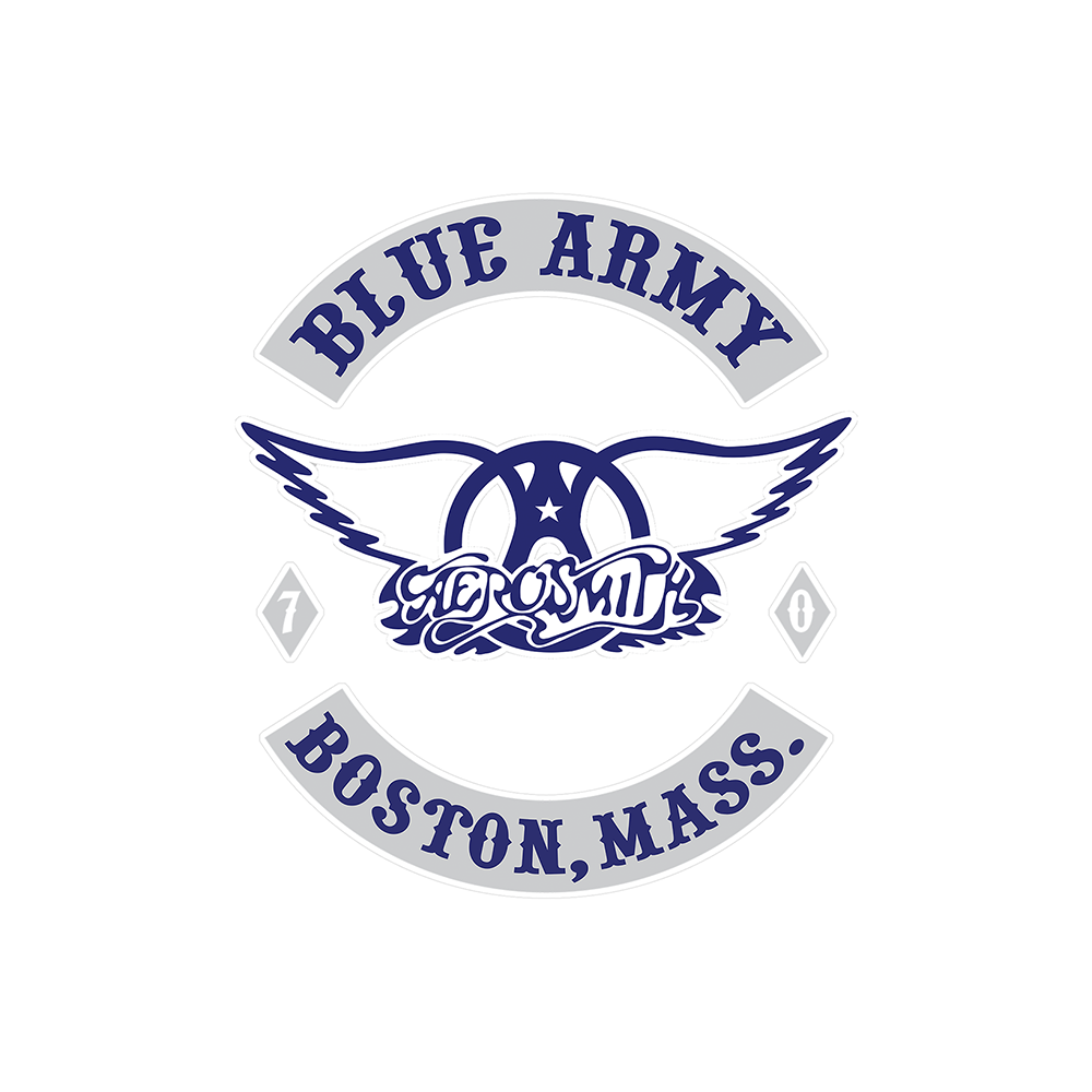 aerosmith-blue-army-sticker-aufkleber-5-zoll-blau image 1