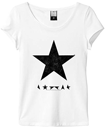 amplified-david-bowie-blackstar-damen-shirt-weiss-slim image 2
