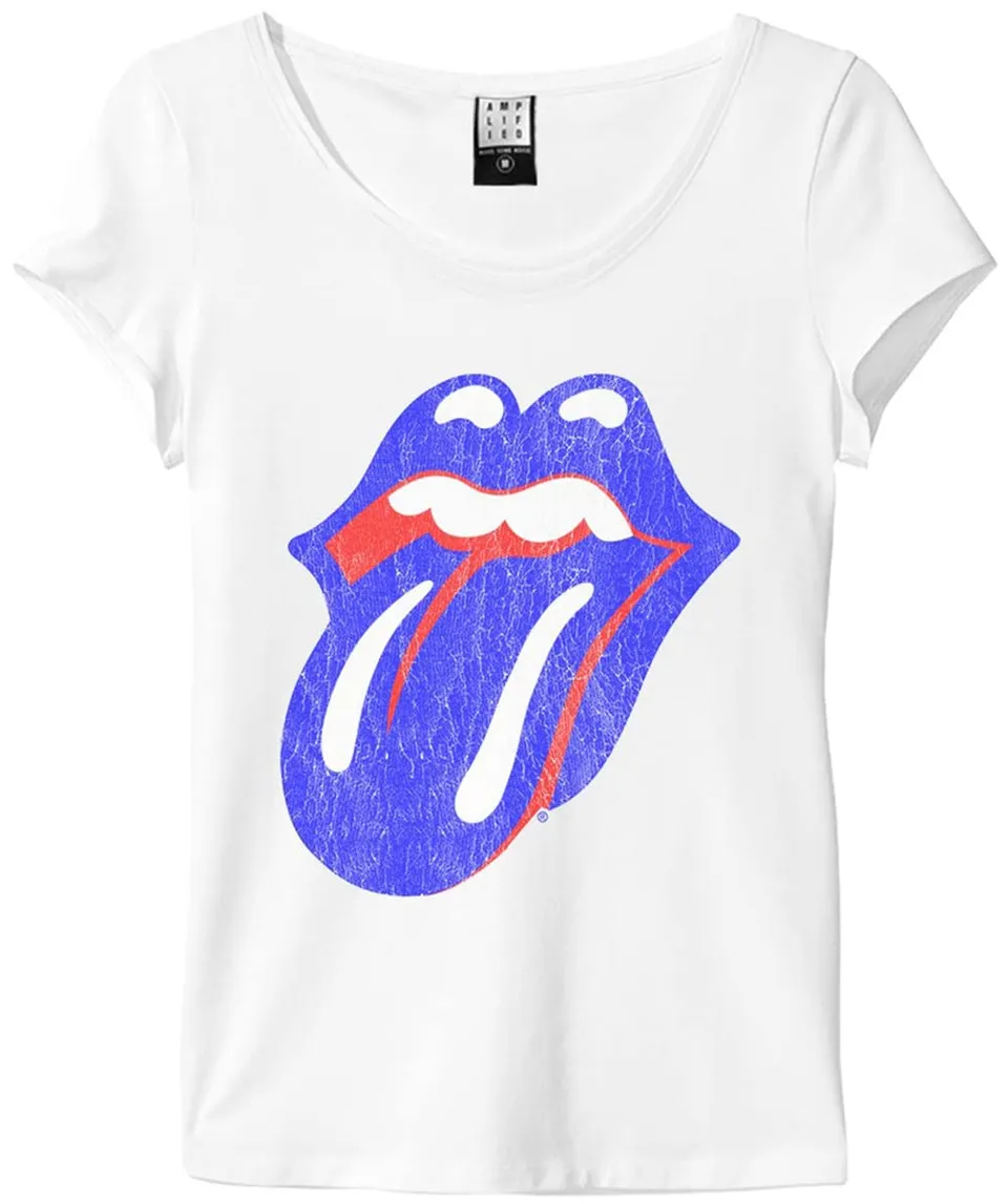 amplified-rolling-stones-blue-and-lonesome-ladies-tee-xl image 1