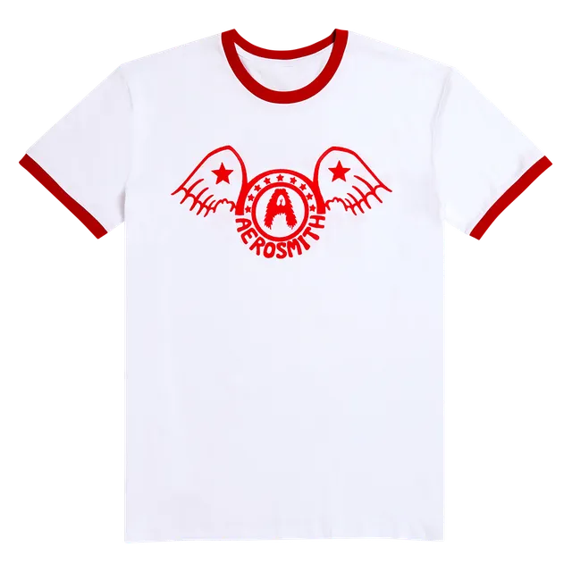 aerosmith-legendary-debut-ringer-t-shirt-wei-rot image 1