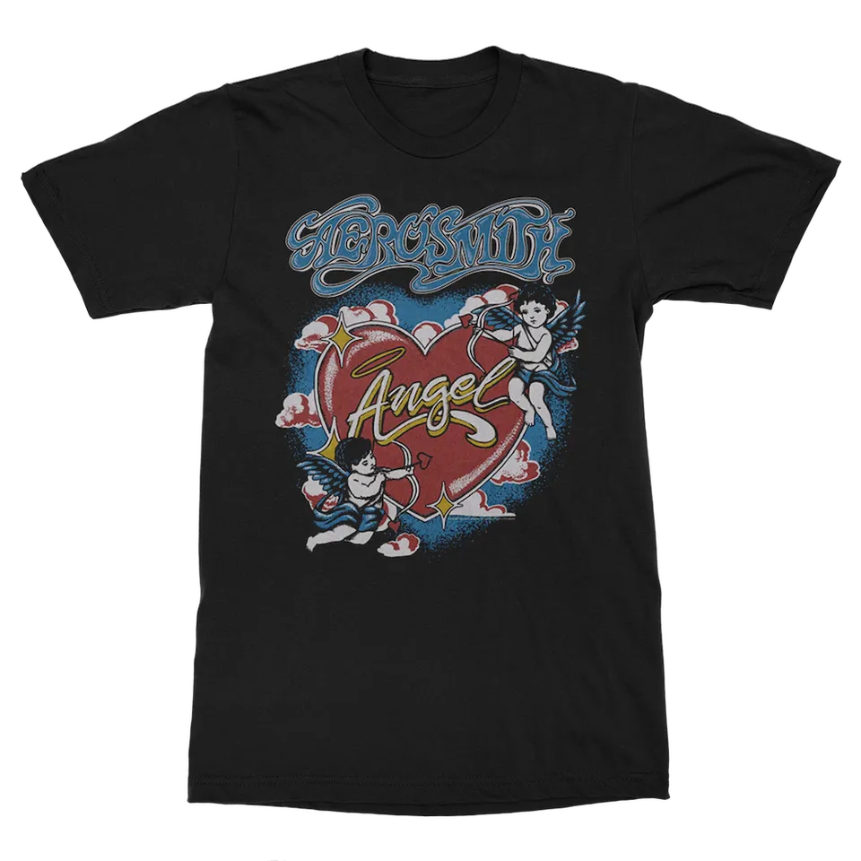 aerosmith-angel-heart-t-shirt-schwarz-unisex image 1