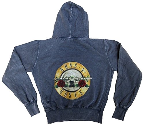 amplified-guns-n-roses-drum-hoodie-grau-damen-stonewash image 2