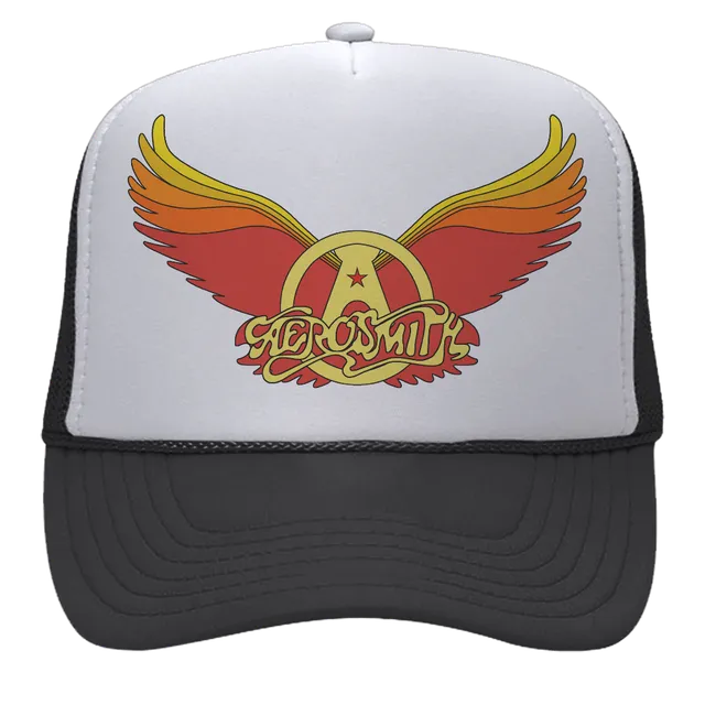 aerosmith-wings-logo-trucker-cap-wei-schwarz image 1
