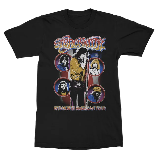 aerosmith-1978-north-america-tour-t-shirt-schwarz-vintage image 1