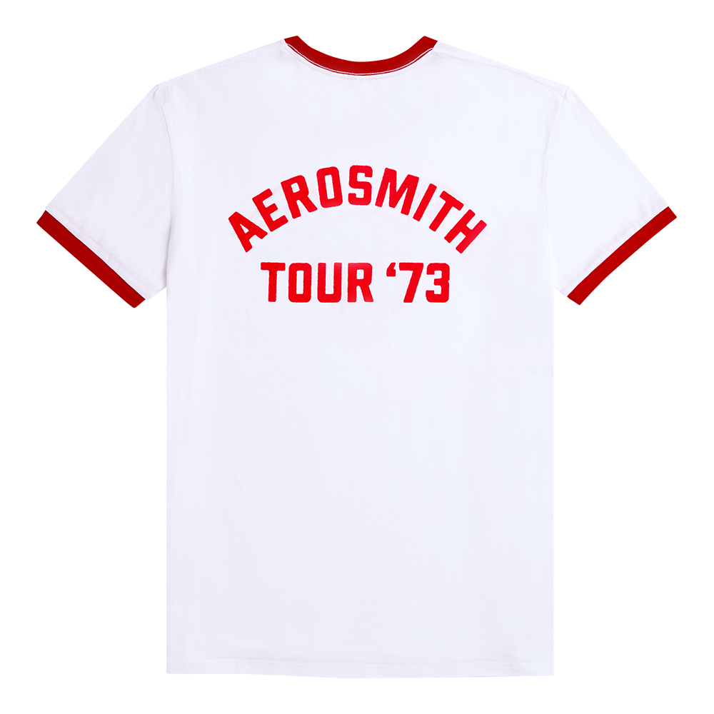 aerosmith-legendary-debut-ringer-t-shirt-wei-rot image 2