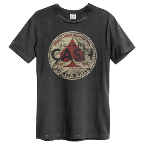 amplified-johnny-cash-man-in-black-band-t-shirt-kohle-baumwolle image 2