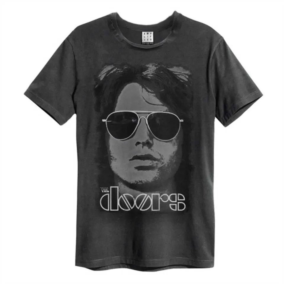 amplified-the-doors-mr-mojo-risin-t-shirt-charcoal image 1