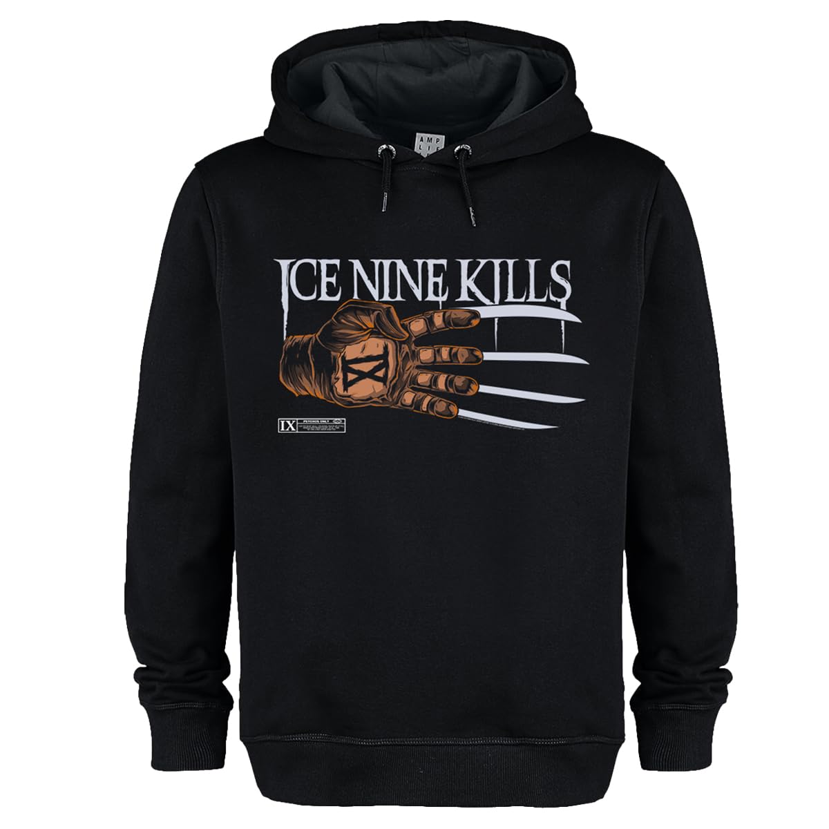 amplified-silver-scream-hoodie-kapuzenpullover-schwarz-3xl image 1