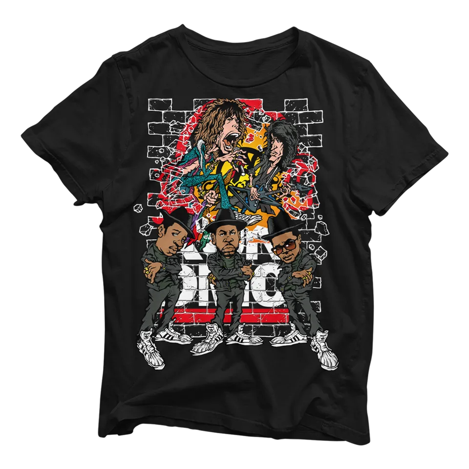aerosmith-x-run-dmc-walk-this-way-tee-t-shirt-schwarz-l image 1