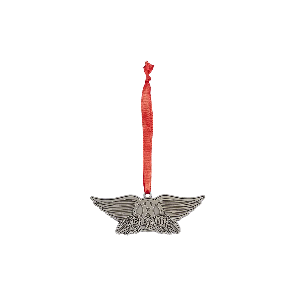 aerosmith-wings-ornament-silber-christbaumschmuck-mit-band image 1