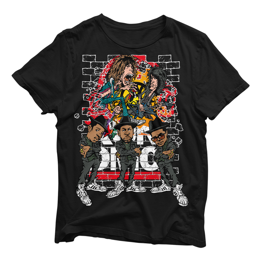 aerosmith-x-run-dmc-walk-this-way-tee-t-shirt-schwarz-l image 1