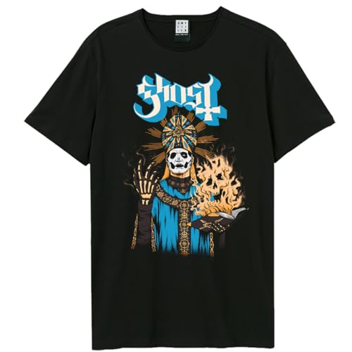 amplified-ghost-retro-band-t-shirt-l-dunkelgrau-baumwolle image 7