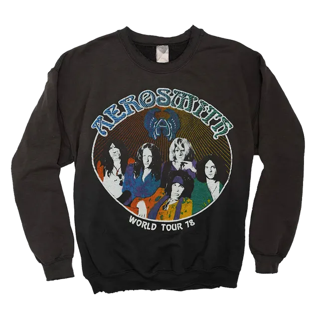 aerosmith-madeworn-world-tour-78-crewneck-pullover-baumwolle image 1