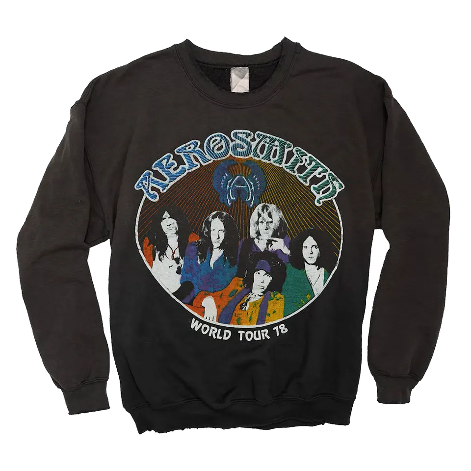 aerosmith-madeworn-world-tour-78-crewneck-pullover-baumwolle image 1