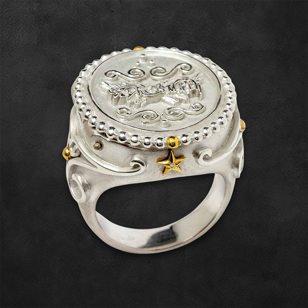 aerosmith-x-distefano-sin-city-ring-sterlingsilber-bright-finish-diamant image 6