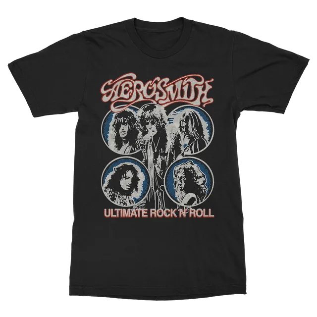aerosmith-ultimate-rock-n-roll-t-shirt-schwarz-logo image 1