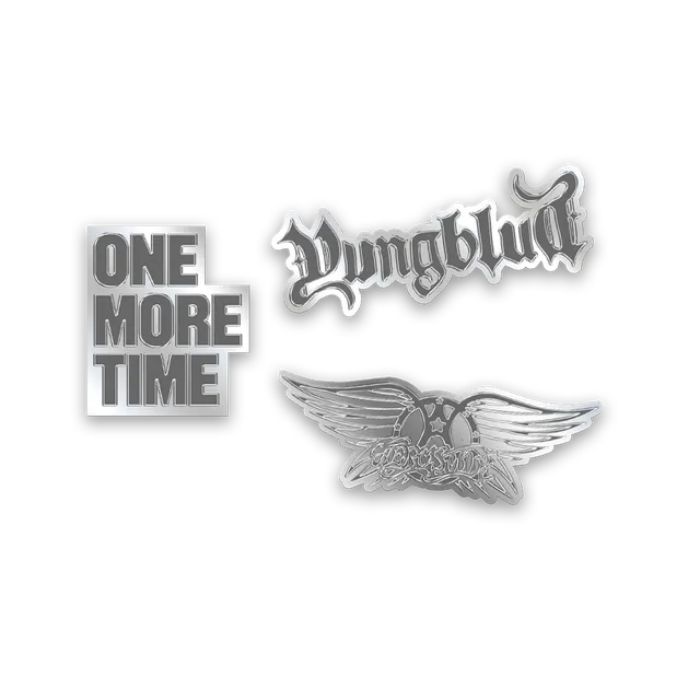 aerosmith-one-more-time-pin-set-3er-silber-emaille image 1