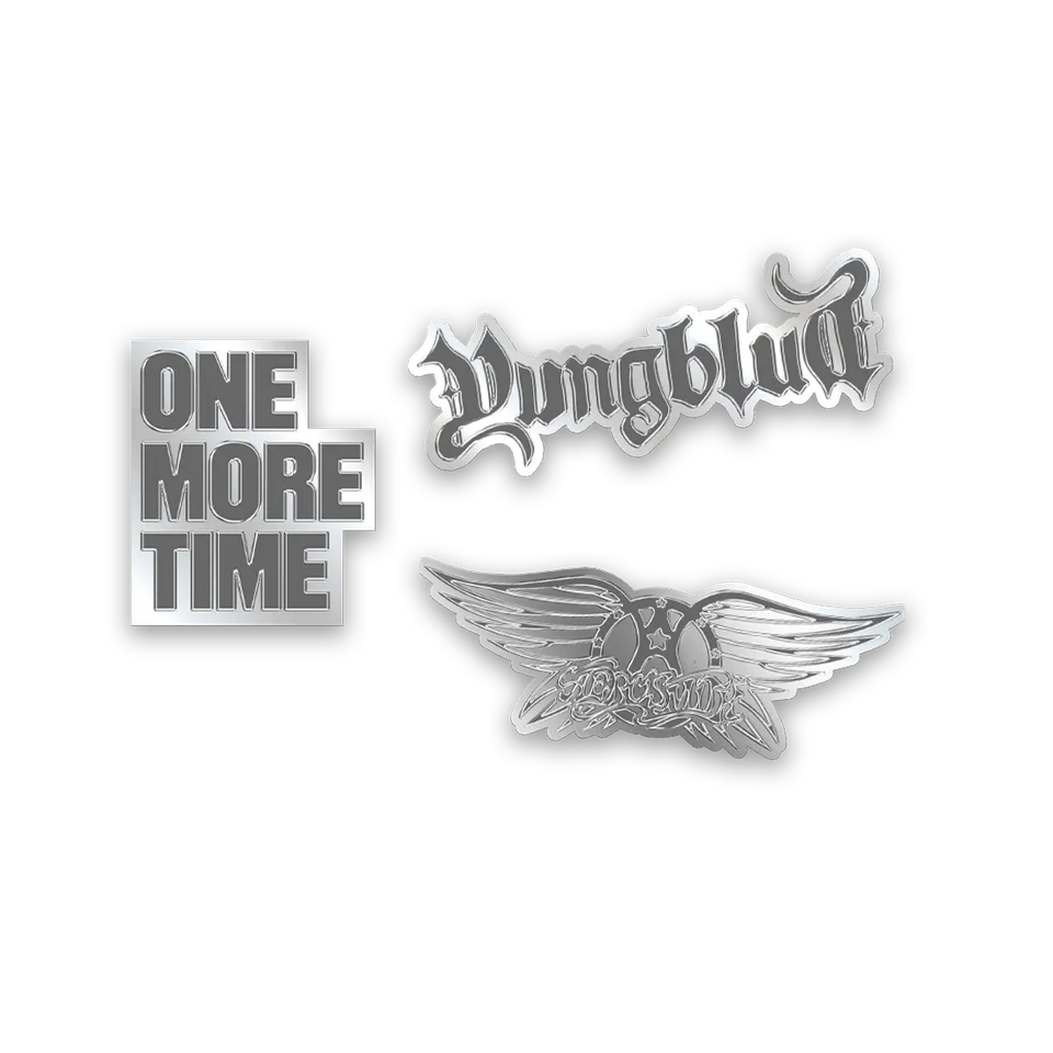 aerosmith-one-more-time-pin-set-3er-silber-emaille image 1