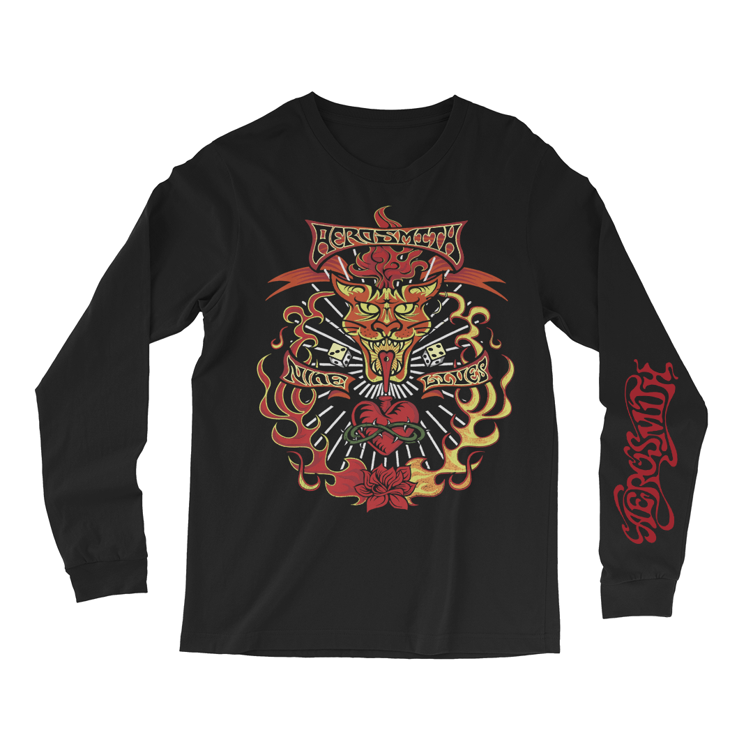 aerosmith-nine-lives-longsleeve-langarmshirt-schwarz image 1