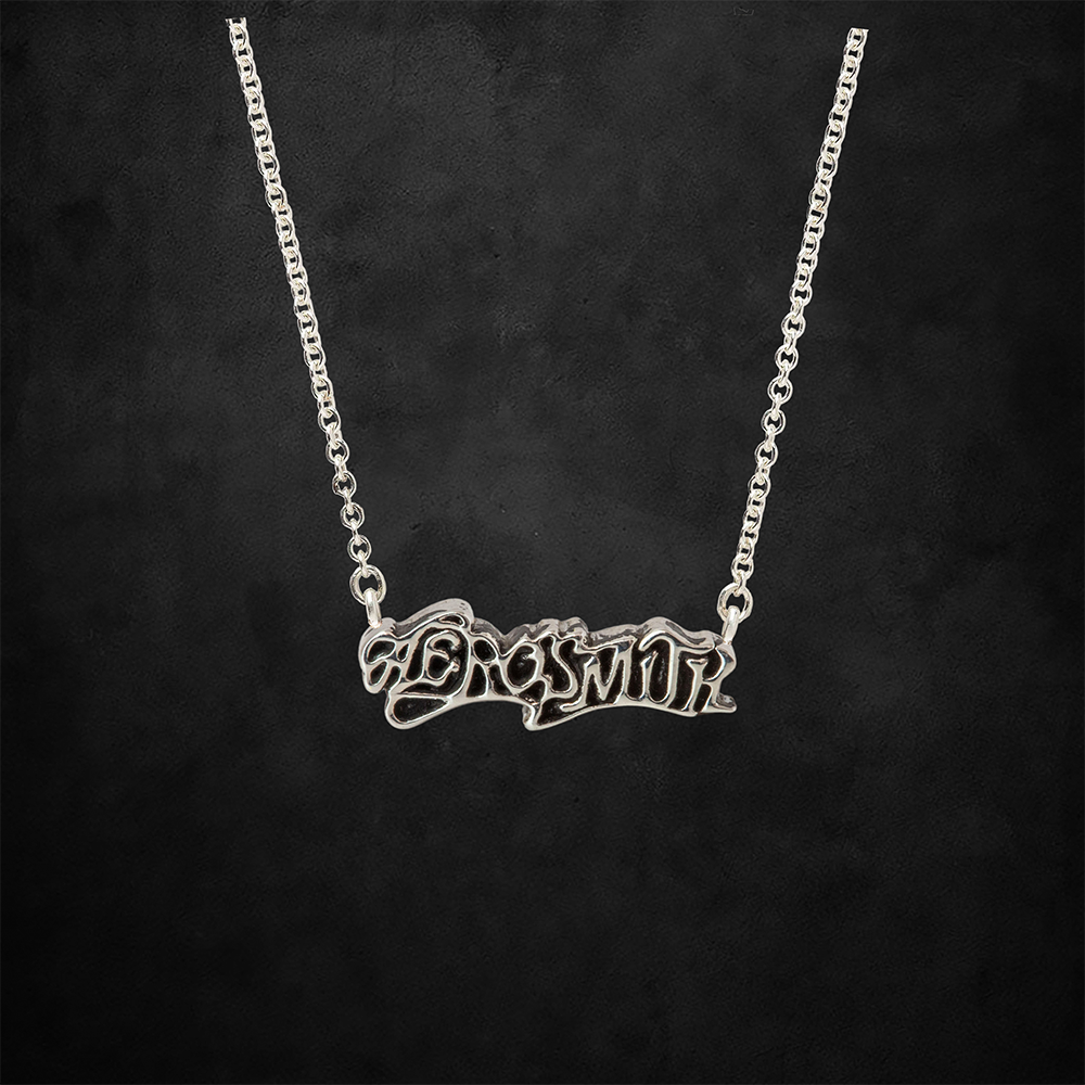 aerosmith-x-distefano-1975-logo-halskette-silber-18-zoll image 1