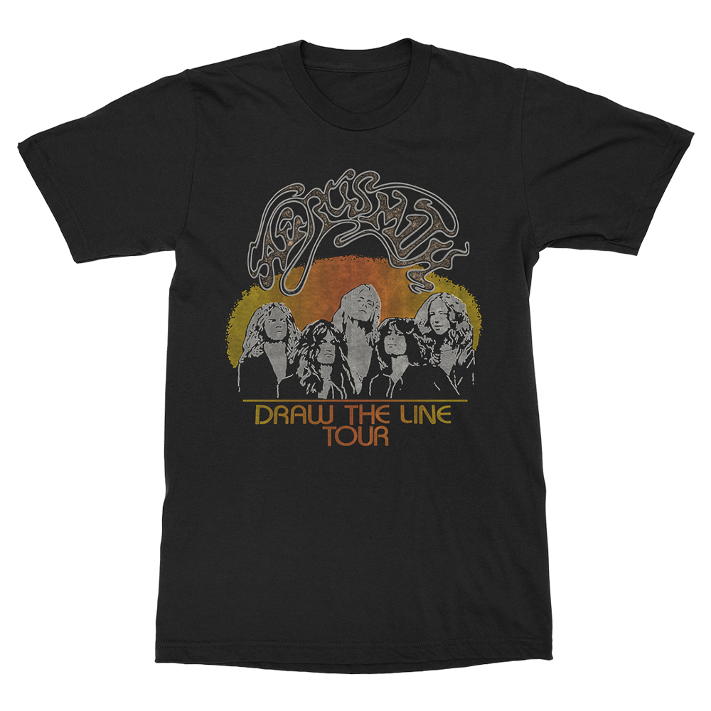 aerosmith-draw-the-line-t-shirt-schwarz-baumwolle-in-concert image 1