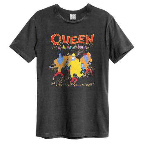 amplified-queen-a-kind-of-magic-t-shirt-herren-anthrazit image 4