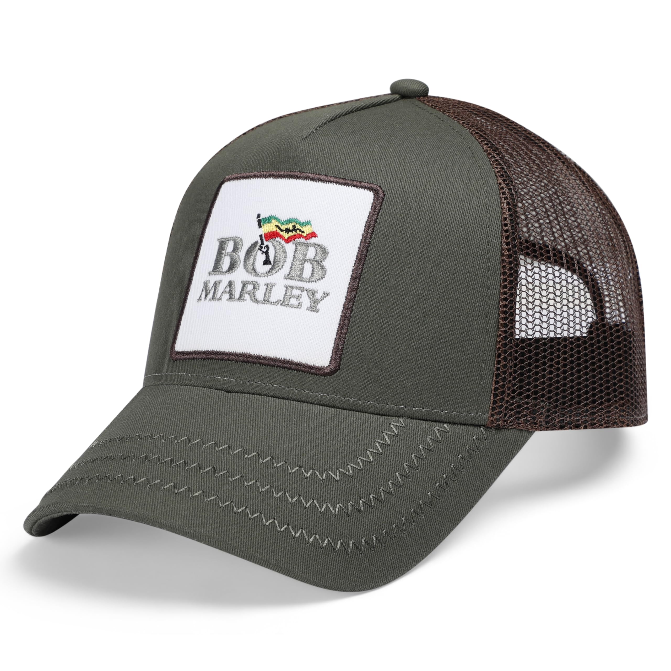 amplified-trucker-caps-rolling-stones-kappe-grau-rot image 8