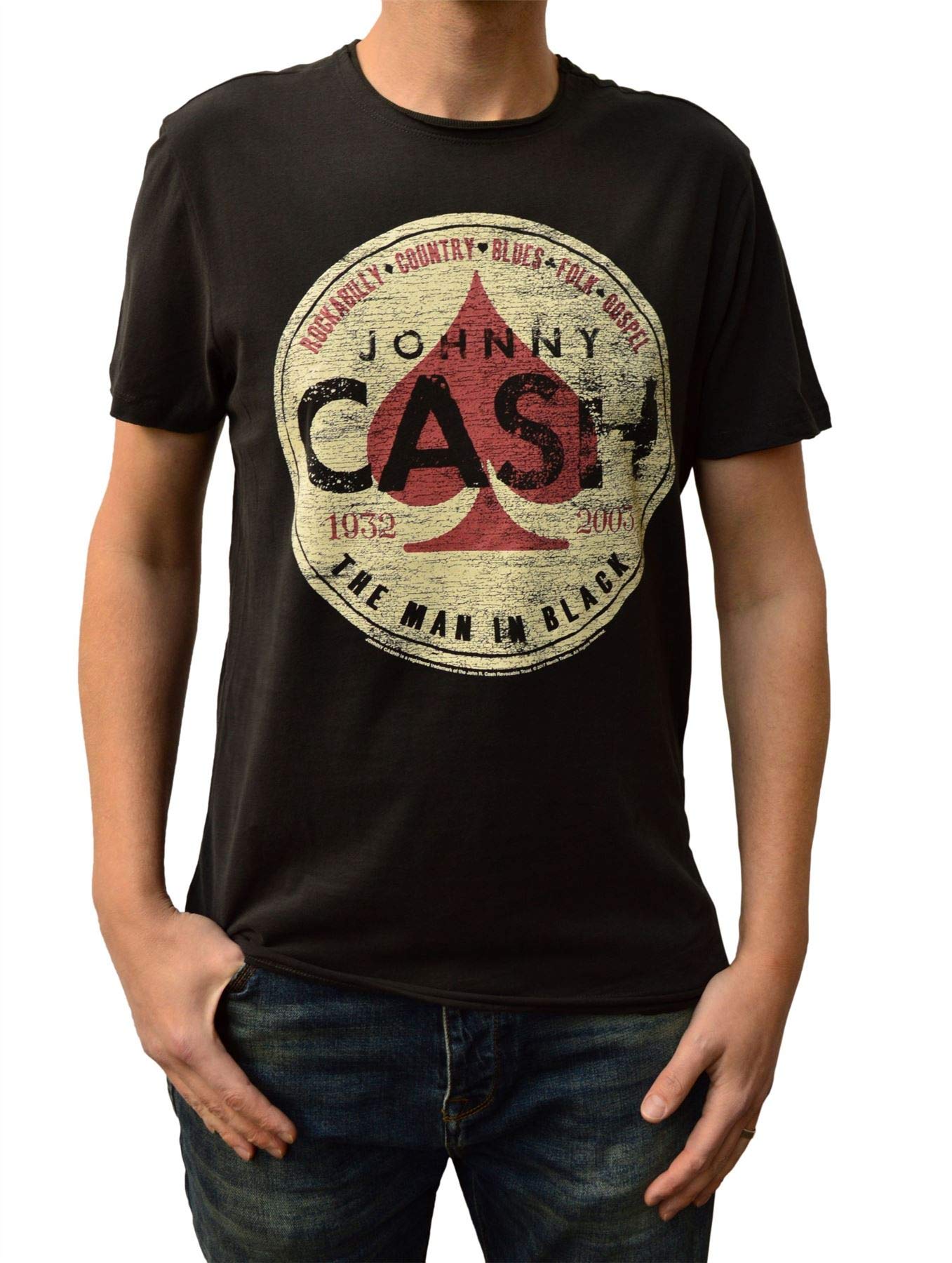 amplified-johnny-cash-man-in-black-t-shirt-s image 1