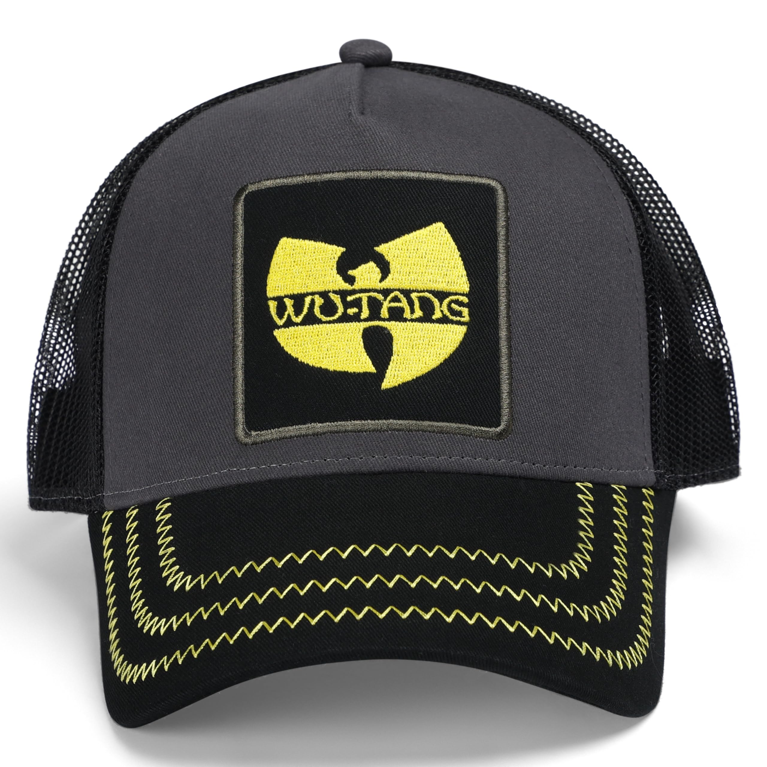 amplified-wu-tang-clan-trucker-cap-snapback-dunkelgrau image 2