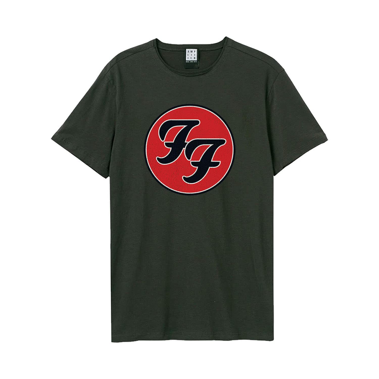 amplified-double-logo-t-shirt-foo-fighters-dunkelgrau-baumwolle image 1