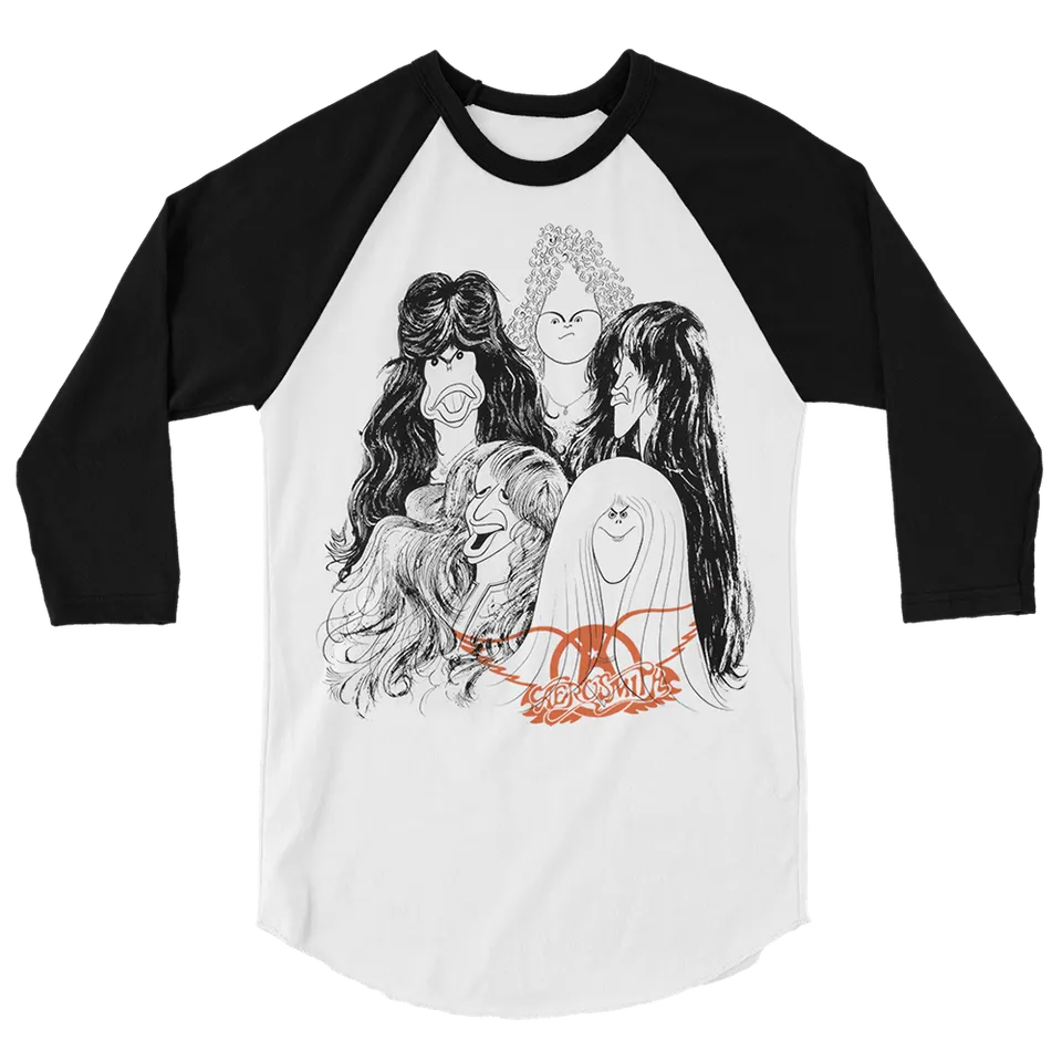 aerosmith-draw-the-line-raglan-shirt-schwarz-wei-album image 1