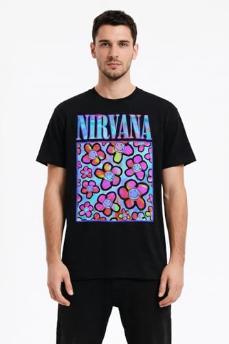amplified-nirvana-neoflowers-band-t-shirt-m-vintage-look image 7