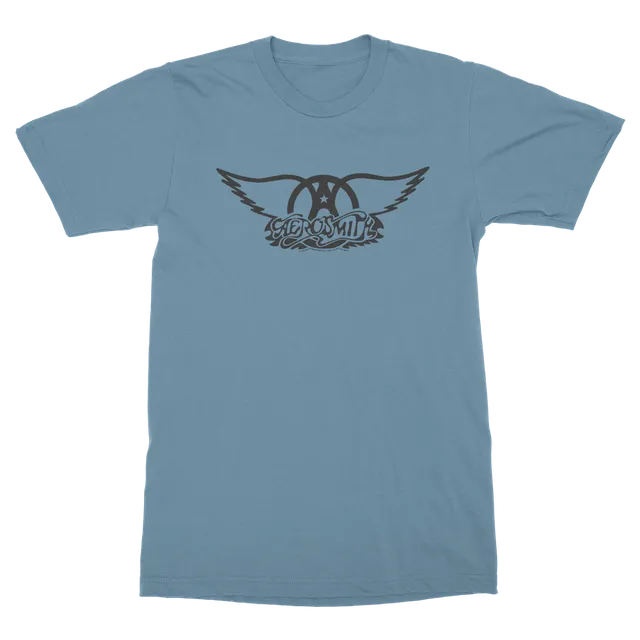 aerosmith-black-wings-t-shirt-unisex-blau-gr-e-l-mit-logo image 1